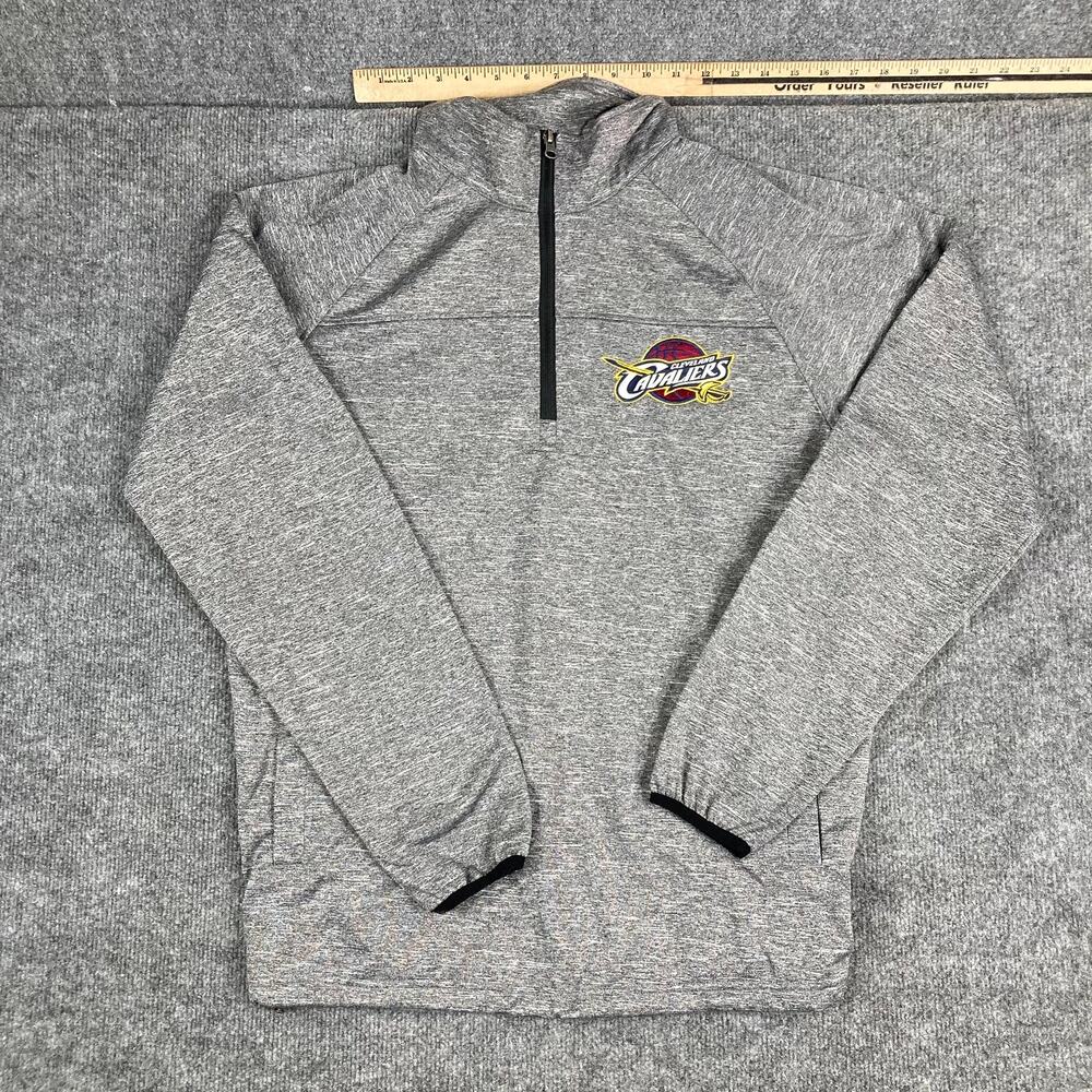 NBA GIII  Cleveland Cavaliers Mens Size Medium Gray 1/4 Zip‎ Pullover